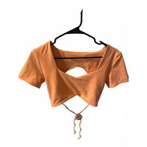 Trendy Open Back Cropped Top - Laaluu